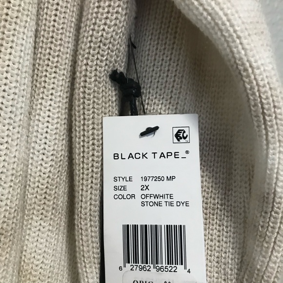 BLACK TAPE_ - Ribbed Tie-Dyed Cardigan - Size 2x - Picture 6 of 9